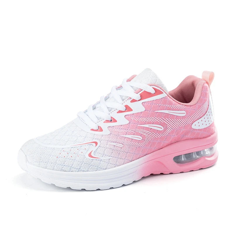 Women's Air Cushion Running Shoes Spring And Summer Low Top Mesh Outdoor Breathable Casual Student Sports Shoes Jogging Shoes