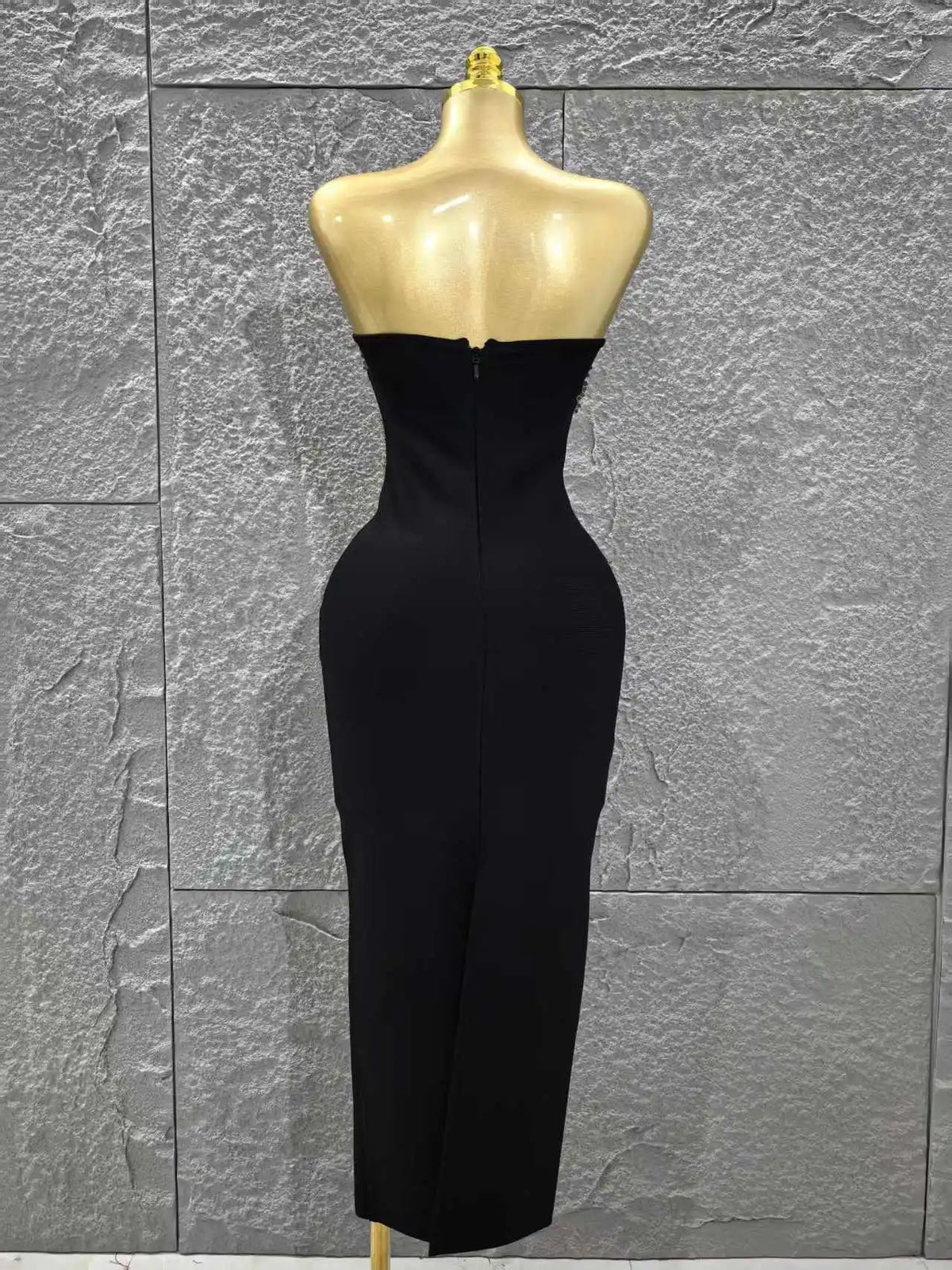 High Quality Women Sexy Strapless Shinning Sequins Bodycon Long Bandage Dress Celebrate Evening Party Cocktail Outfit Vestido