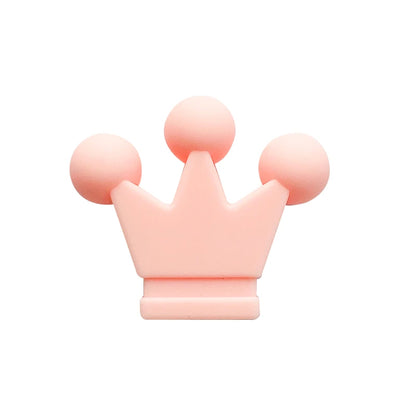 10pcs Food Grade Crown Silicone Beads Baby Teething Toys  Silicone DIY Pacifier Chain Pendant Accessories Baby Teethers