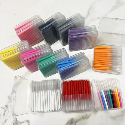 60Pcs Interdental Brush Health Care Tooth Push-Pull Escova Removes Food And Plaque Better Teeth Oral Hygiene Tool Oral Care
