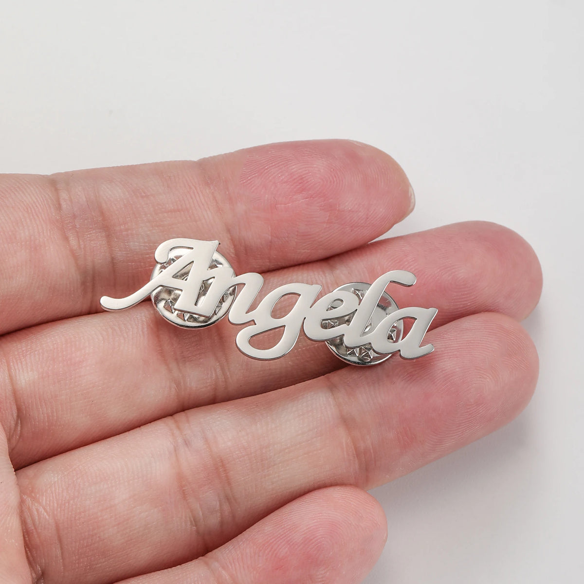 Sipuris Custom Name Brooch For Women Men Stainless Steel Personalized Trendy Pins Badge Nameplate Brooch Jewelry Weddings Gifts