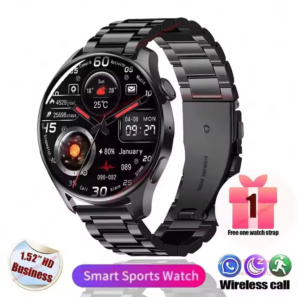 2026 New Smart Watch Men Women AMOLED HD Screen GPS Motion Trajectory Heart Rate Bluetooth Calls SmartWatch Waterproof Pk HT30