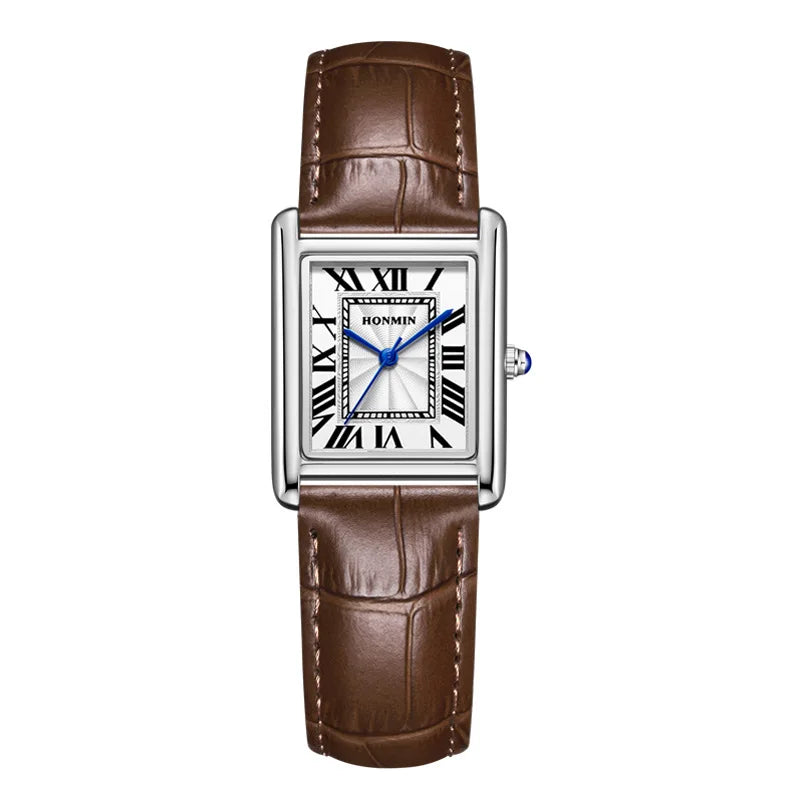 New Elegant Watches for Women and Men Fashion Leather Strap Waterproof Quartz Wristwatches Couple's Watches Gifts Drop Shipping