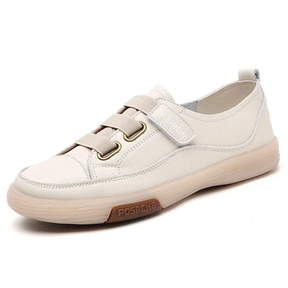 Women's Stitched Strap-Fastening Casual Shoes