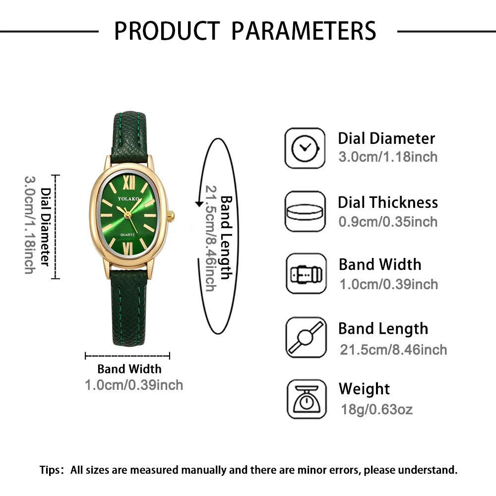 1-piece ladies' quartz watch, small and cute, no box included