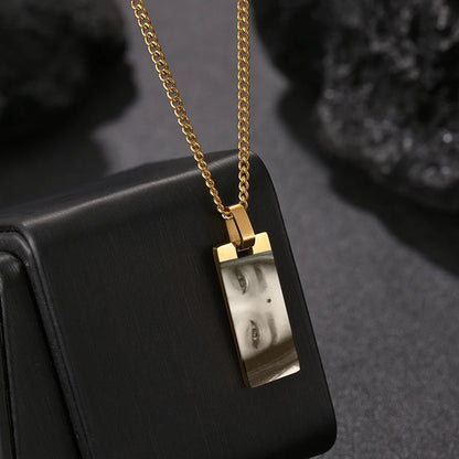 Personalized Eyes Necklace for Men Women Custom Eye Picture Pendant Necklace Engraving Name Necklaces Jewelry Gifts for Him Her