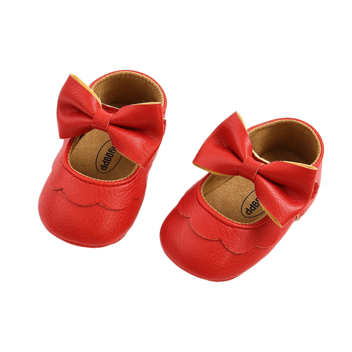 Baby Girls Flat Shoes, First Walker BowKnot Solid Soft Sole Shoes Newborn Girls Princess Shoes