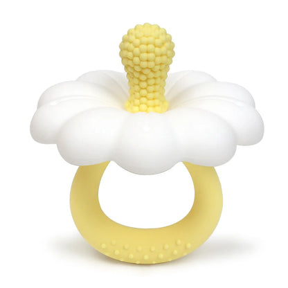 2026 Hot Sale Baby Flower Shape Teether Silicone Pacifier Teether Big Size Baby BPA Free Teether Toy