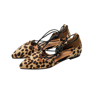 sexy cross-tied gladiator summer shoes woman pointe toe cut out flat lace up ballet flats Roman style D'orsay shoes big size 43