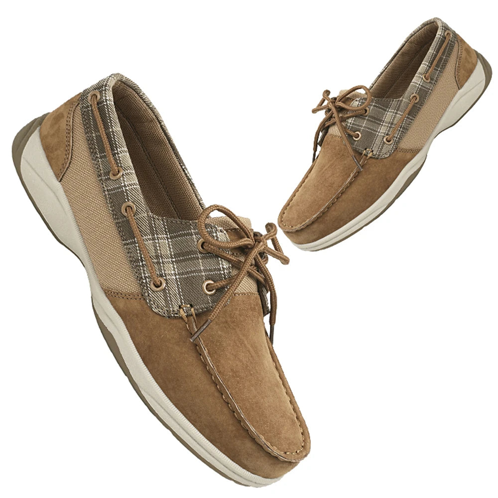 Men's Plus Size Luxury Boat Loafers - Premium PU Upper, Breathable Lining, Soft Insoles, Anti-Slip Sole, Lightweight & Comfortab