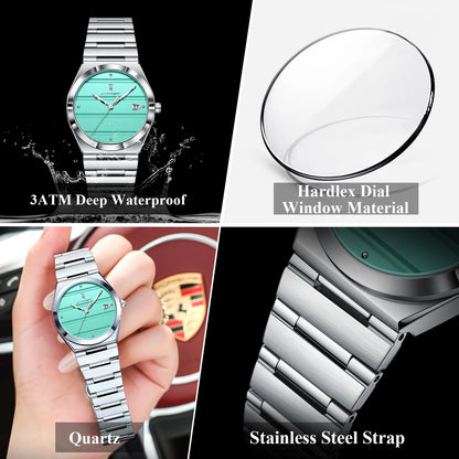 POEDAGAR Casual Woman Watch Waterproof Date Simple Fashion Ladies Wristwatch Stainless Steel Quartz Elegant Women's Watches Gift