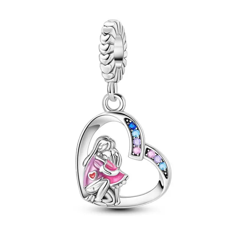 925 Sterling Silver Zodiac Coin Charms 12 Constellation Coin Pendant Crystal Lucky Amulet Beads Bracelet Necklace DIY Jewelry