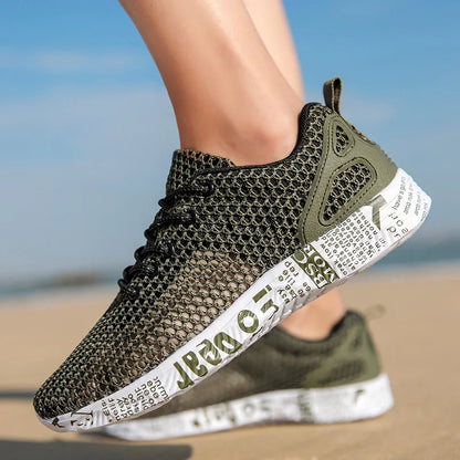 Men Aqua Shoes Summer Breathable Trekking Wading Beach Shoes Quick Drying Outdoor Fishing Wading Shoes Male Water Sneakers Light