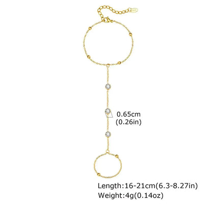 Stainless Steel Round Pendant Chain Bracelet jewelry