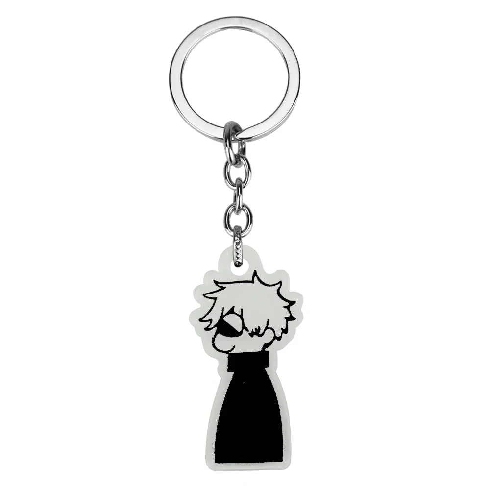 Anime Keychain Geto Suguru Satoru Gojo JJK Phone Charm Accessories Pendant Keyring Bag Jewelry Gift