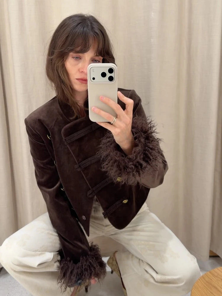 Women's Textured-Trim Jacket in Design Options