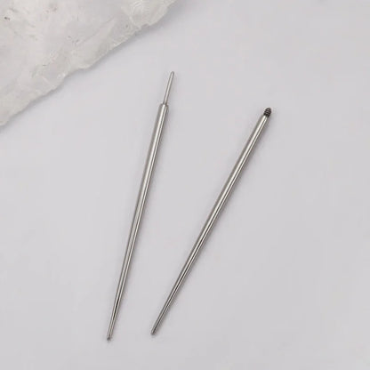10pcs ASTM F136 TItanium Insertion Pin Taper for Thread Nostril Piercing Taper Push in Earring Implantation Grade Piercing Tool