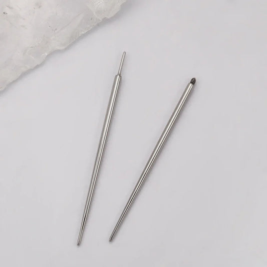 10pcs ASTM F136 TItanium Insertion Pin Taper for Thread Nostril Piercing Taper Push in Earring Implantation Grade Piercing Tool