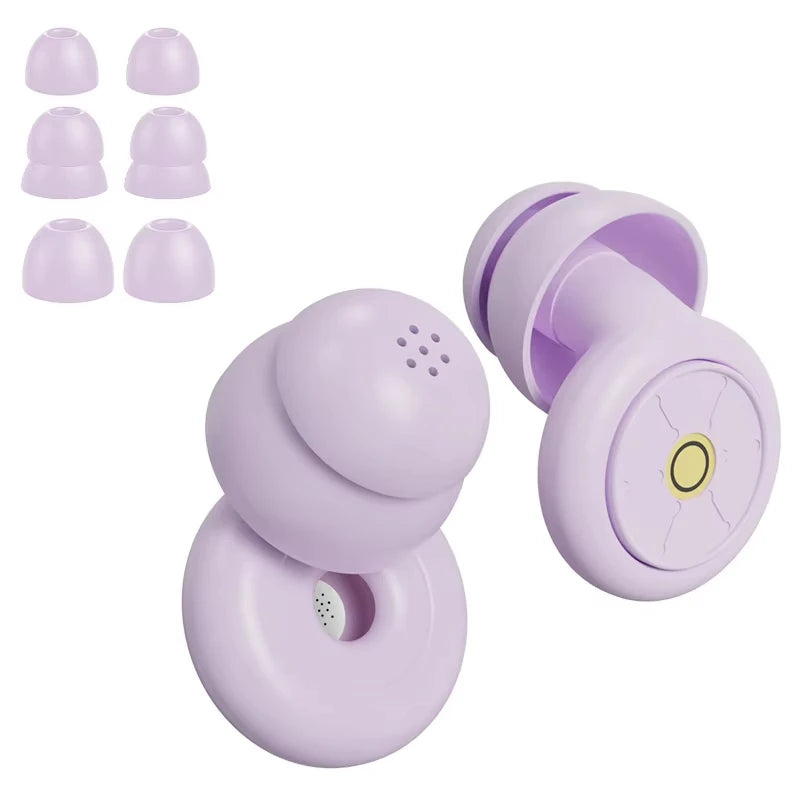 Earplugs For Sleeping Noise Cancelling 50db,Reusable Silicone Earplugs Strong Sound Insulation,Multiple Sizes Of Ear Caps,Unisex