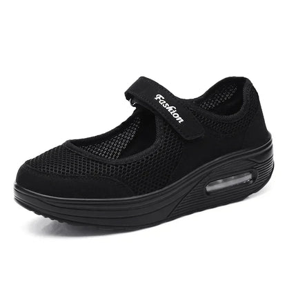 Women's Light Fashion Breathable Mesh Wedge Heels Shoes Casual Shoes Mesh Outdoor Sports Running Designer Sneakers 2024
