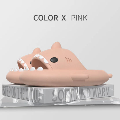 Couples Shark Slippers Women Cartoon Sandals Fashion Men Flip Flops Indoors Bathroom Cute Summer Outdoor Beach Slides Shoes