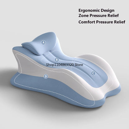 Multi-Functional Ergonomic Bed Pillow Memory Foam Pillow Support Neck Leg Rest Use Bed Sofa Wedge Shape Pain Relief Comfort