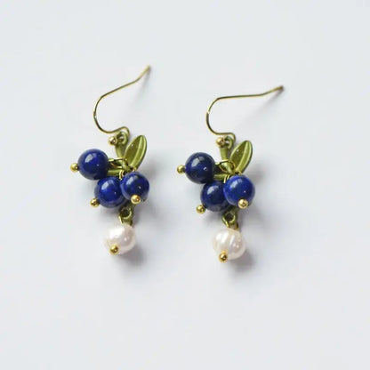 Cute Berries Earring Creative Berry And Leaves Design Beaded Earrings For Gifts Wholesale Cute Fruit Earrings Custom Packaging