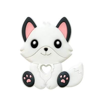 1/3/10pcs New Silicone Teether Cartoon  Squirrel Head Animal Food Grade DIY Baby Teething Teether Toy Accessories Ring