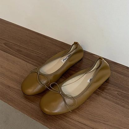 Bailamos Women Flat Heel Shoes Female Flats casual Ballet Dancing Shoes Foldable Sole Boat Shoes Summer Slip On Slipper Mules Sl