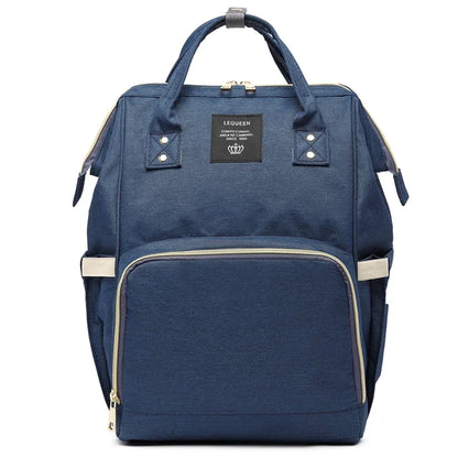Lequeen Mummy Maternity Diaper Bag Backpack Nappy Bag Large Capacity Stroller Bag Travel Diaper Backpack for Baby Care