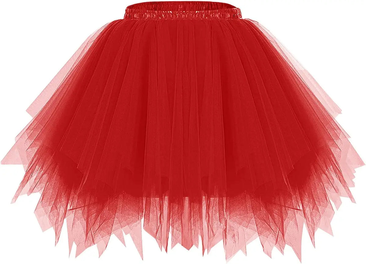 Women's Princess Dress Girl Ballet Halloween Christmas Luxury Tutu Tulle Midi Short Dress Retro Ballet Bubble Dance Dress