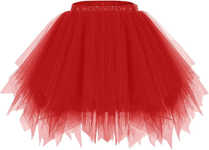 Women's Princess Dress Girl Ballet Halloween Christmas Luxury Tutu Tulle Midi Short Dress Retro Ballet Bubble Dance Dress
