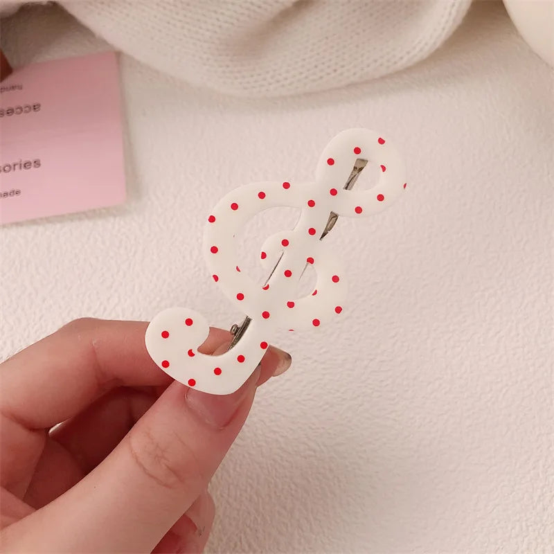 1/5Pcs Musical Note Hair Clip - Stylish Star Elegant Barrettes Women's Daily Fashion Hairpin Accessory