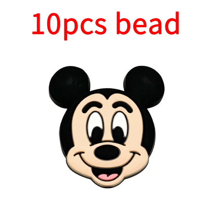 10pcs Silicone Cartoon Bead Baby Pacifier Bead Pacifier Chain Accessories Ornaments