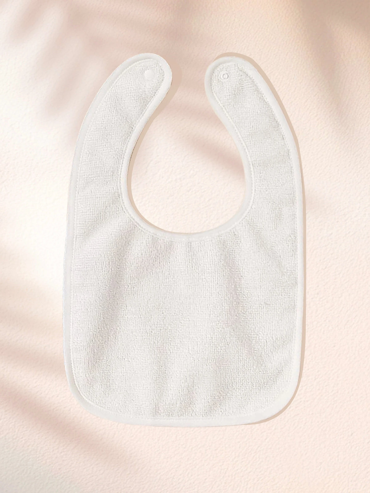 4pcs Soft And Absorbent Solid Color Button Closure Unisex Baby Bibs