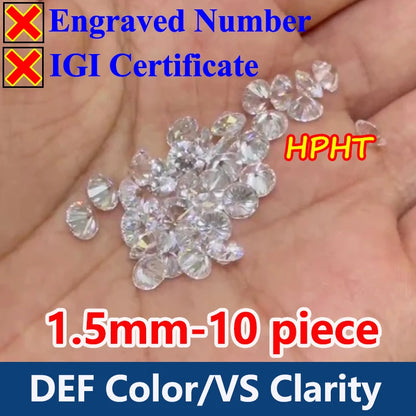 GH Color Oval HPHT Lab Grown Diamond No IGI Certificate 3EX DEF Color VS Clarity Pear CVD Lab Grown Diamond Gems