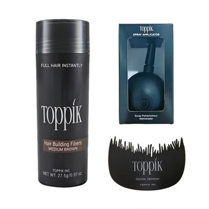 Toppik Hair Fibers, Hair Building Fibers, Fill In Fine or Thinning Hair Instantly Thicker, Fuller Looking, Man and Woman