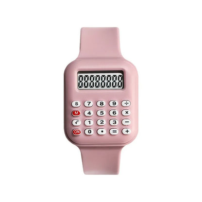 Creative Calculator Watch Cartoon LED Digital Kids Watch Fashion Sports Electronic Watch for Boys Girls Kids Student Gift Clock