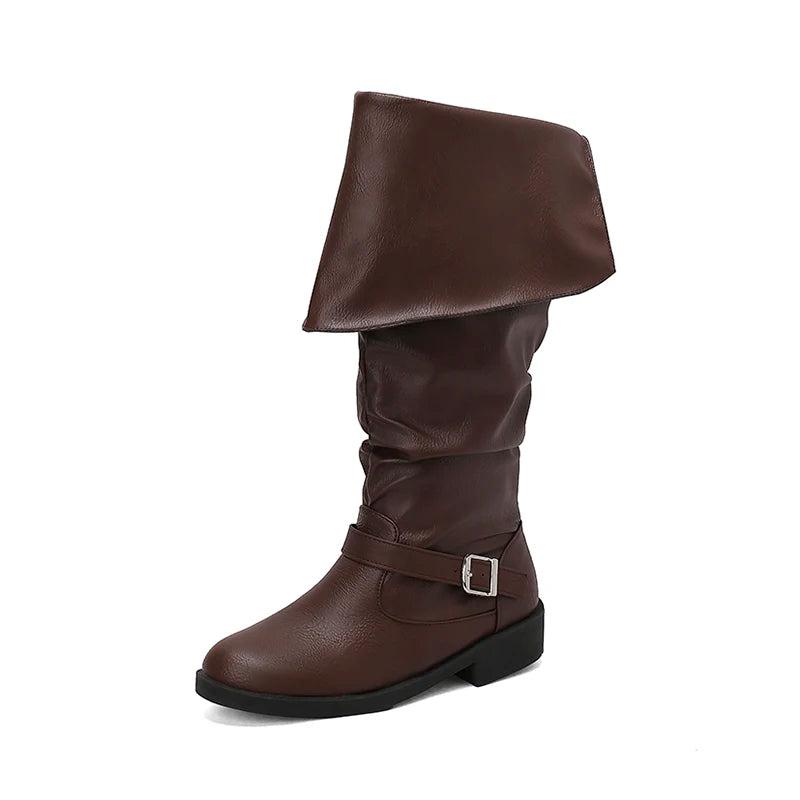 Women's Pirate-Style Pull-On Boots