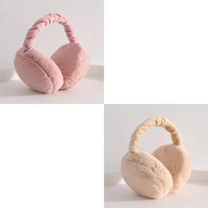 1/2/4pcs Solid Soft Plush Ear Keep Warmer Winter Earmuffs For Women Men Fashion Outdoor Earflap Protection Ear-Muffs Ear Cover