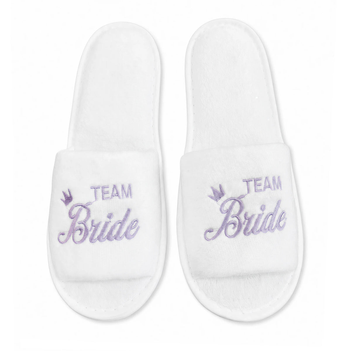 Bride & Bridesmaid, Wedding Party Guests Home Slip On Shoes Bridal Party Slippers Open-toe With Golden, Mint Green and Pink