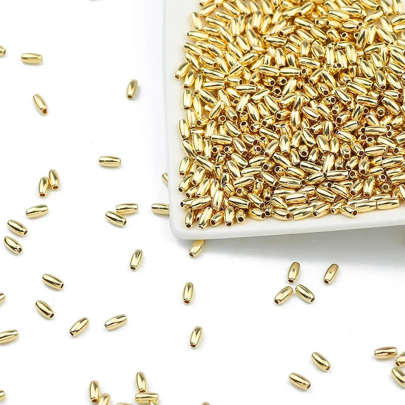 100-400pcs Gold Color Beads 4mm 6mm CCB Cube Crown Heart Pendant Star Spacer Loose Beads for Love Jewelry Making Bracelets DIY S