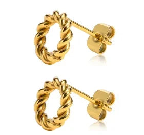 Stainless Steel Exaggerated Large Waterproof Hoop Earrings