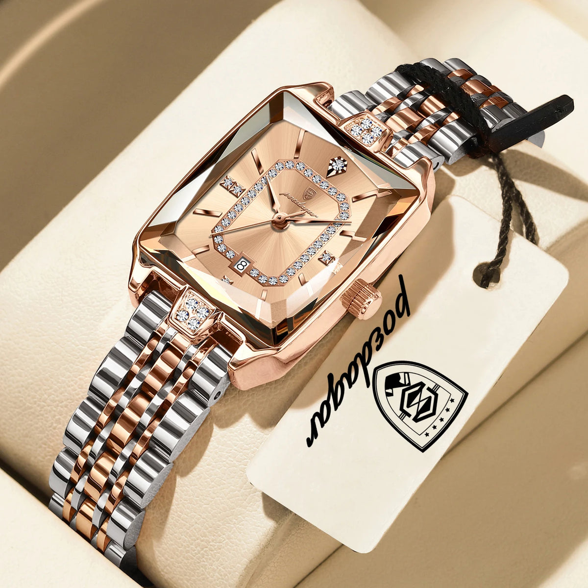 POEDAGAR Top Original Woman Watch Waterproof Date Fashion Ladies Wristwatch Stainless Steel Quartz Elegant Women's Watches Reloj