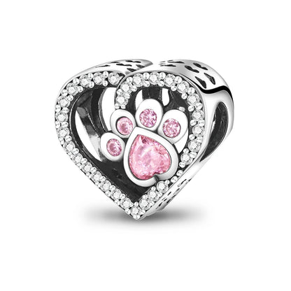 Pink Charms Original 925 Sterling Silver Heart Bow Perfume Bottle Charms Beads Pendants Fit Bracelet DIY Women Jewelry Making