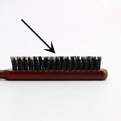 Professional Boar Bristle Wood Slim Line Comb Salon Teasing Back Hair Brushes Hairbrush Extension Hairdressing Styling Tools DIY