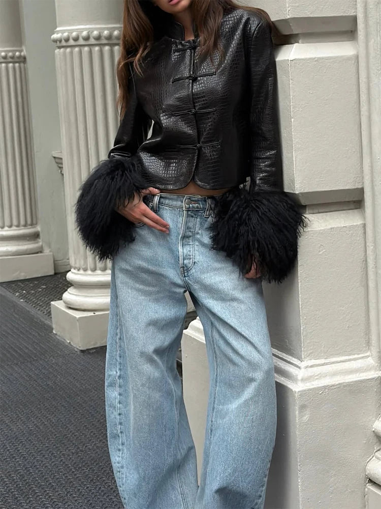 Women's Textured-Trim Jacket in Design Options