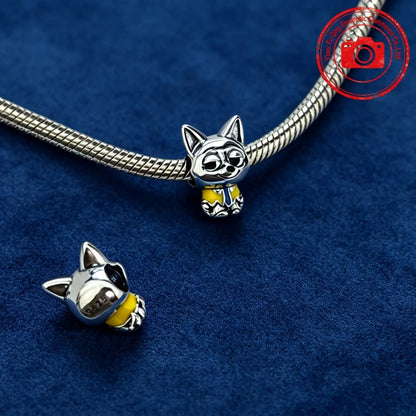 New Original Charms DIY Women Jewelry Gifts Fox Rabbit Chicken Pig Pet Dog Elephant Beads Fit 925 Silver Bracelets Accessories