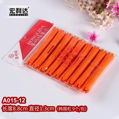 Hair Perm Rods Cold Wave Rods Hair Curling Rollers Curlers Steel Pintail Comb Hair Curler No Heat for Women Long Short Hair