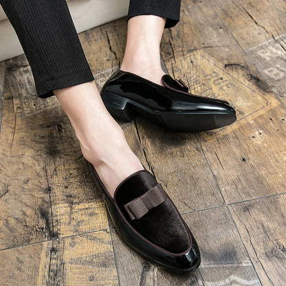New Men Dress Shoes Shadow Patent Leather Luxury Fashion Groom Wedding Shoes Men Luxury italian style Oxford Shoes Big Size 48